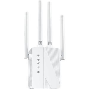 2026 WiFi Extender Signal Booster, Longest Range up to 15000 sq.ft for Home, Wireless Internet Extender with Ethernet Port, 6X Faster Speed WiFi Repeater, 1Tap Setup, Compatible with 99% Routers