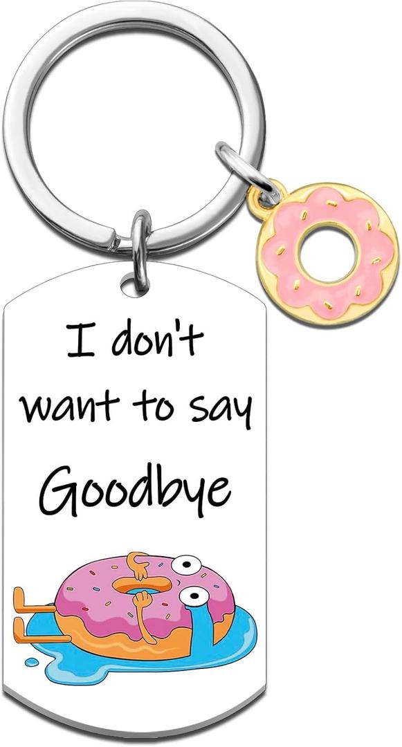 Farewell Gifts for Coworkers Keychain Goodbye Gifts for Coworkers Going Away Gift for Coworker Work Bestie Leaving Job Retirement New Beginning Gift Ideas Good Luck Keyring
