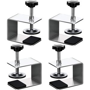 4Pcs Drawer Fixing Clip, Cold-Rolled Steel Clamps for Woodworking, Cabinet Installation Tools Front Drawer Jig for Tables & Desk Mount