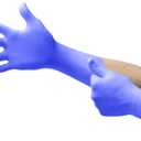 Ansell MICROFLEX Supreno EC SEC-375 Thick Disposable Nitrile Exam Gloves Extended Cuff for Automotive, Heathcare, Life Sciences, Large (8.5-9.0) Violet Blue (Box of 50)
