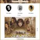 Lord of The Rings Birthday Party Decoration, Fellowship of The Ring Photo Background 5 x 3 FT and 18 Pcs Balloon, Party Backdrop Supplies