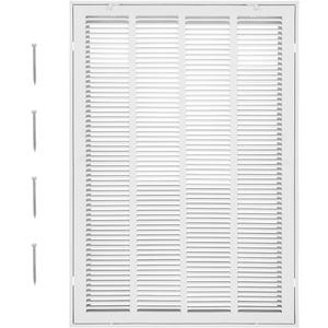 VEVOR Return Air Filter Grille, Fits W20 x H30 Inch Duct Opening, Filter Not Included, Return Air Vent Cover for Wall, Powder-Coated Steel Return Air Grill Detachable Face/Door for 1 inch Filters