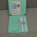 Fimibuke Bento Lunch Box for Kids Adult, 3-4 Compartment 60OZ Toddler Lunch Box Container with Leakproof 8OZ Insulated Food Jar, Sauce Jar, Utensil for School Boys Girls, BPA-Free Dishwasher Safe (B6.Underwater Mermaid)