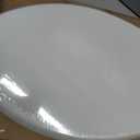 Mayfair Bennett Toilet Seat with Chrome Hinges, Slow Close Wood Seat, Secure Metal Hinges, Easy Install, Made in USA, Elongated, White