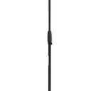 Amazon Basics Sturdy Portable Microphone Boom Arm Stand, Height Adjustable with Cable Management, Foldable Tripod Base, Up to 85.75", Black