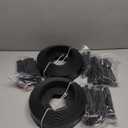 1.5 Inch Garden Edging Border 100FT, Plastic Edging for Landscaping with 120pcs Spikes