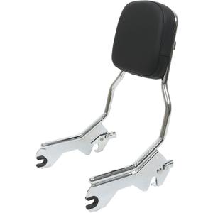 Black Standard Sissy Bar Upright Backrest Replacement for Softail Sport Glide Low Rider 2018-2023