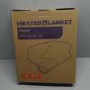 Heated Blanket Electric Blanket Queen Size 84''x90'' with 5 Heating Levels, 10 Hour Auto Shut Off, Machine Washable, Dual Controller Soft Warming Blanket for Couch, Bed, Office - Grass Green