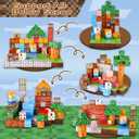 Goody King Magnetic Blocks |100PCS Magnetic Building Cube Game, Constructions Toys for Boys & Girls Age 3-4, 5 6 7 8 9 10, STEM Montessori Stacking Toy, Sensory Tiles Building Birthday for Toddlers, Woods