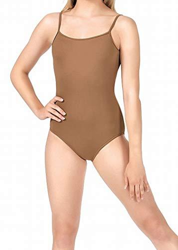 Bloch Dance Women's Nejor Microlux Camisole Leotard, Almond, Petite
