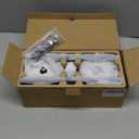 uuffoo 2 Pack Rechargeable Table Lamp Cordless Battery Operated Lamps Shower Lamp Bathroom Lamp with 3 Colors Stepless Dimming, Desk Lamp for Restaurant, Patio, Bedroom, Bar (Black)