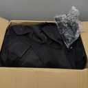 Sunjoy Mosquito Netting for 11 ft. 13 ft. Wood-Framed Gazebos, Outdoor 4-Panel Sidewall Mesh Netting Screen with Zipper, Black