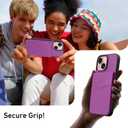 Bemal for iPhone 13 Wallet Case, Built-in Card Holder, RFID Blocking, PU Leather Kickstand, Magnetic Closure, Durable Shockproof Phone Cover for Women and Men, Violet