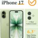 GVIEWIN for iPhone 17 Case, with Screen Protector+Camera Lens Protector, [NonYellowing] Clear Floral Slim Shockproof Protective Hard PC Back Women Phone Case for iPhone 17 6.3", Bloomtrail/Colorful