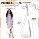 Hicarer 48 Inches Foam Poster Cardboard Easel Display Stand Heavy Duty Floor Standing Sign Adjustable Poster Board Stand Tripod Support for Outdoor Indoor Shows Restaurants Offices