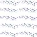 SEETOOOGAMES Poker Chip Tray Rack - Clear Acrylic Casino Chip Holder - Chips Storage Display Case for Texas Hold'em, Blackjack, Gambling, Poker Clubs, Parties or Home Casino Nights - 10 Pack