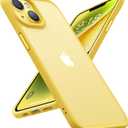 TORRAS Upgraded Shockproof for iPhone 14 Case [10FT Military Drop Protection][Sleek Premium Touch] Translucent Back & Soft Edge Slim Silicone Cover, Yellow