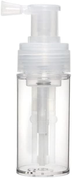 110ml Powder Spray Bottle Portable Detachable Travel Spray Bottle Plastic Powder Sprayer Bottles Container PET Cosmetics BottleRefillable Hair Fiber Applicator for Home Barber Shop