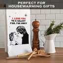 MAINEVENT I Love You to a Galaxy Far Far Away Kitchen Towel 18x24 Inch, S Wars Dish Towel