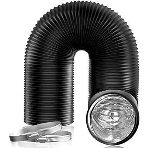 Hon&Guan 6 inch Air Duct - 16 FT Long, Black Flexible Ducting HVAC Ventilation Air Hose for Grow Tents And Ventilation System. Hon&Guan 6 inch Air Duct - 16 FT Long, Black Flexible Ducting HVAC Ventilation Air Hose for Grow Tents And Ventilation System.