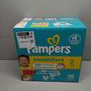 Pampers Swaddlers Diapers, Size 2 (10-22 lbs), 148 Count, Absorbent, Keeps Baby Dry and Comfortable, Skin Safe Disposable Baby Diaper