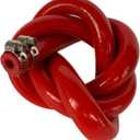 8MM (5/16") X 5FT Red High Temp Reinforced Silicone Heater Tubing Hose Radiator Coolant Straight Line(Work Pressure 145PSI/4-ply Reinforced/5MM Thick)+2 Clamp