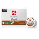 Illy Arabica Selections Brasile, 100% Arabica Bean Signature Italian Blend Roasted, Single Serve Drip Brewed Coffee K Cup Pods, Coffee Pods For Keurig Coffee Machines, 10 K-Cup Pods (Pack Of 1)