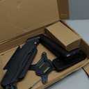 MOUNT PRO Single Monitor Wall Mount for 13 to 32 Inch Computer Screens, Height Adjustable Wall Mount Monitor Arm Holds Up to 19.8lbs, Full Motion Wall Bracket, VESA Mount 75x75, 100x100, Black