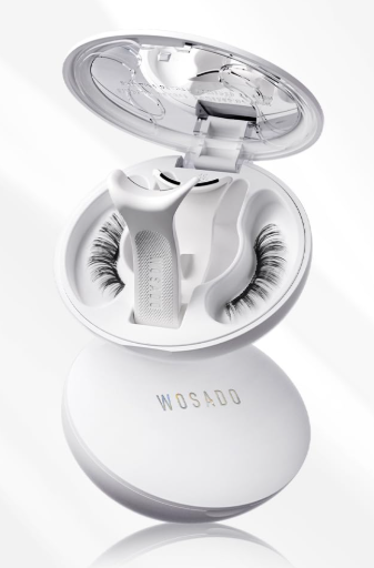 WOSADO Soft Magnetic Eyelashes Kit with Applicator, [Tulip] 22mm Reusable Gluefree Wispy Magnetic Lashes, Crueltyfree False Lashes, Waterproof, Lightweight, Suit for Heavy Makeup