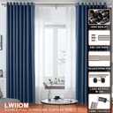 Double Curtain Rods with Aluminum End Cap and Full Surround Brackets,1"Front and 5/8" Back Rod,Adjustable between 36 to 72 Inches (3-6 Feet), Brushed Nickel Double Window Drapery Rod