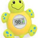 Baby Bath Thermometer Floating Toy, Baby Safety Tub Temperature Water Thermometer, Bathing Toy for Swimming Pool - Kid Toddler Baby Essentials for Newborn, Baby Shower Gifts for Mom (Turtle)