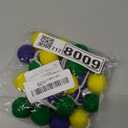 Mardi Gras Felt Ball Garlands Purple Green Gold Pom Pom Garland for Mardi Gras Theme Celebration Holiday Party Indoor Outdoor Decor (Two)