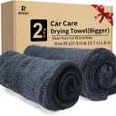 Microfiber Towels for Cars 2-Pack, 1300 GSM Ultra-Soft Microfiber, 35" x 27.5" & 19.7" x 11.8" Towels are Great for Car and Home Cleanups, No Streaks, Scratches Or Water Spots