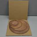 PH PandaHall 5 Sizes Natural Wooden Basket Bottom Round Circle Wood Base Shaper Brown Blank Crochet Bag Bottom for Basket Weaving Crochet Supplies DIY Bags Purse Making, 3.9/5.9/7.8/9.8/11.8"