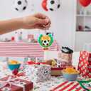 Batiyeer 72 Pack Soccer Keychains Bulk Party Favors Sports Valentines Gifts Ball Key Chains Funny Keyring for Women Men Birthday Supplies