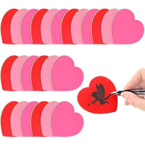 BBTO 720 Sheets Valentine's Day Heart Shaped Sticky Memo Notes Funny Self Stick 3 x 3 Inch Colorful Cute Note Pads Easy to Post DIY Cutouts Decorations for Galentines Office Home(Elegant Colors)