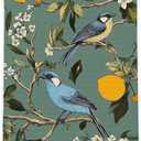 Hummingbird Spring Hand Towels for Bathroom, Sage Green Lemon Dish Tea Towels for Kitchen, Retro Cottagecore Botanical Floral Bathroom Hand Towels, Vintage French Flower Decorative Kitchen Towels