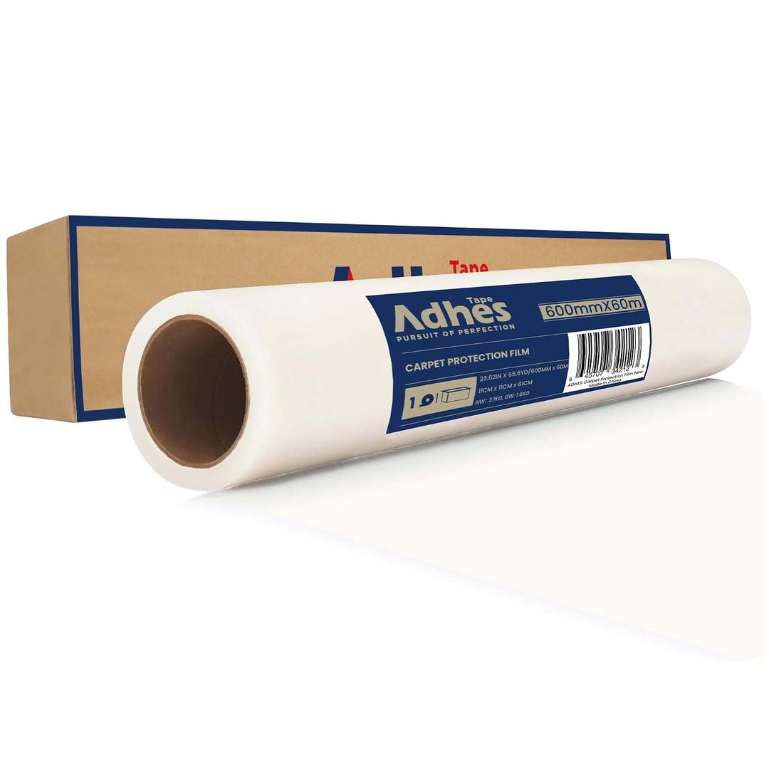 ADHES Carpet Protection Film 24” x 200’Plastic Carpet Protector