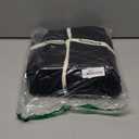 BESTOUCH Duvet Cover Set 100% Washed Cotton Linen Feel Super Soft Comfortable Chic Lightweight 3 PCs Home Bedding Set Solid Deep Black Full/Double