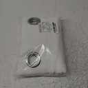 NICETOWN White Sheer Linen Curtains for Living Room 84 inch Length 2 Panels Set, Grommet Semi Sheer Privacy with Light Filtering Flax Window Treatments for Bedroom, W52 x L84