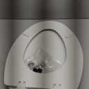 CHURCH Toilet Seat, Easy Clean Hinges Release for Deep Cleans, Durable Enameled Wood Seat, Elongated, White