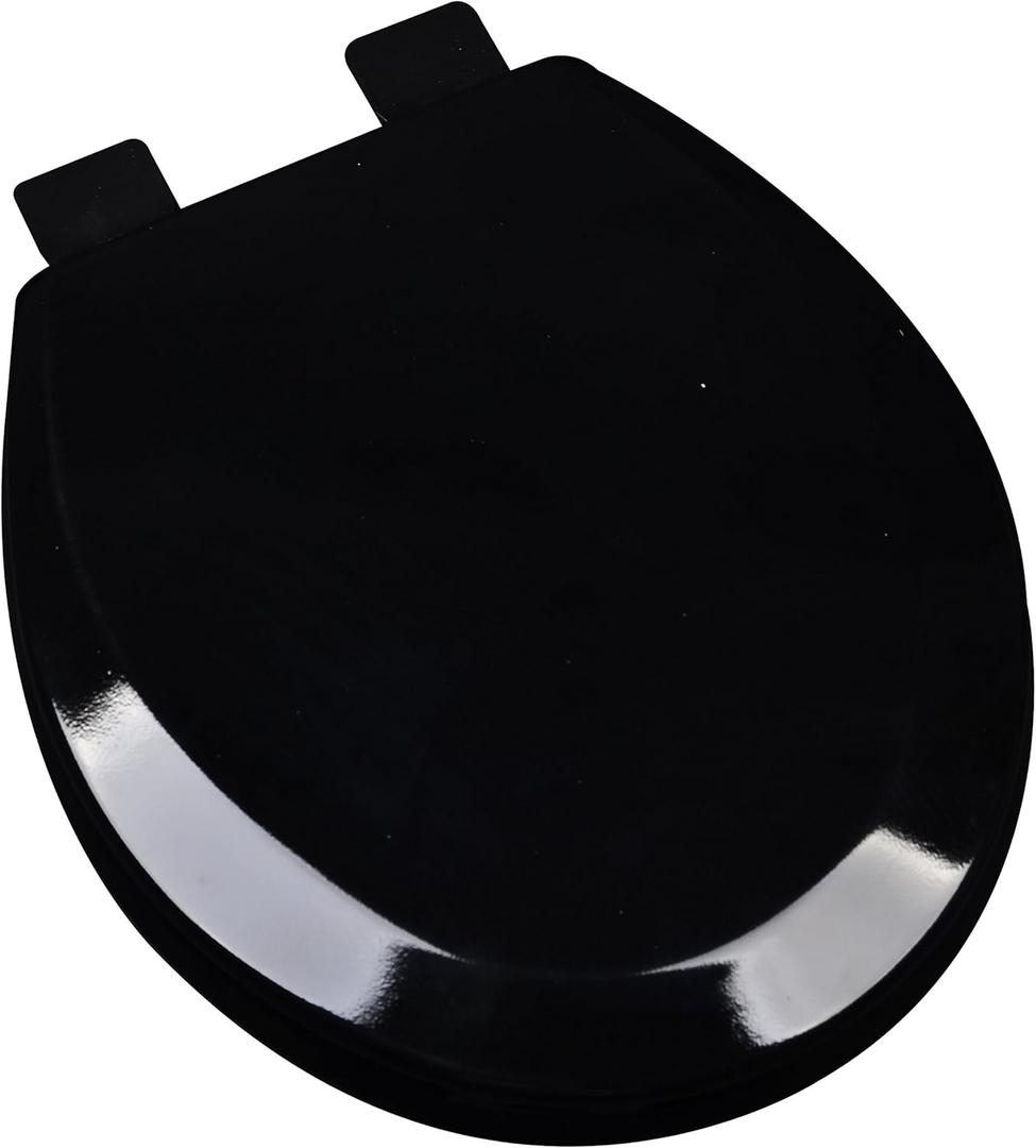 1F1R5-90 Premium Molded Wood Toilet Seat, Black