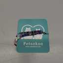 PetSoKoo Cat Collar with Kitty Face Bell. Cute Japan Chirimen Kitten Collar. Soft & Lightweight. (Standard (6-13inch,16-32cm), Midnight Blue)