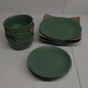 Madison 12-Piece Dinnerware Set – Green