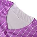 MESOSPERO Blank Jersey Plain Hipster Hip Hop for Men Button-Down Baseball Jersey Short Sleeve Shirt (Purple, S)