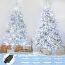 Christmas Lights 100ft 300 LEDs, 8 Modes, Cool White, Indoor Outdoor Plug-in Fairy Lights for Christmas Tree, Bedroom, Classroom Decor Outdoor Decor,Christmas Decorations (Cool White, 100FT)