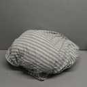 MooMee Striped Duvet Cover Set 100% Washed Cotton Linen Like Textured Breathable Durable Soft Comfy (Sage Green White Classic Stripes, King 104"x90")