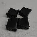 Cabilock 4Pcs Ladder Feet Covers Non- Slip:Rubber Steep Ladder Foot Pads Cushion Extension Ladder Covers Security Bumpers Replacement for Ladder Accessories Black