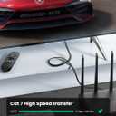 UGREEN Cat 7 Ethernet Cable, 50FT Ethernet Cable with 10Gbps High Speed, 100% Pure Copper Wire and Gold-Plated Connectors, Flat Design, Compatible with Gaming PS5/4/3 Xbox PC Laptop Modem Router