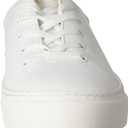 Amazon Essentials Womens Comfortable Lace Up Sneakers (10.5, White)